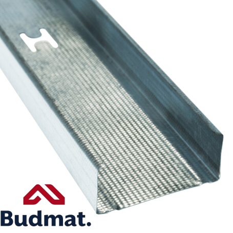 PROFIL ŚCIENNY CW100 3m • 0.5 mm • Budmat • Metalowy Profil do Ścian Działowych GK • Ocynkowany, Solidny i Trwały