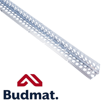 Narożnik aluminiowy BUDMAT 30x30 mm moletowany | Do zabudowy GK