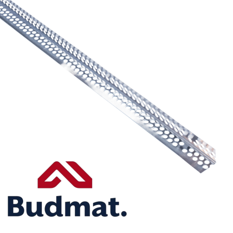 Narożnik aluminiowy BUDMAT 20x20 mm – 3,0 mb | Do zabudowy GK
