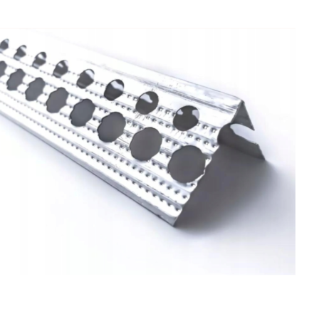 Narożnik aluminiowy BUDMAT 23x23 mm moletowany | Do zabudowy GK gipsu